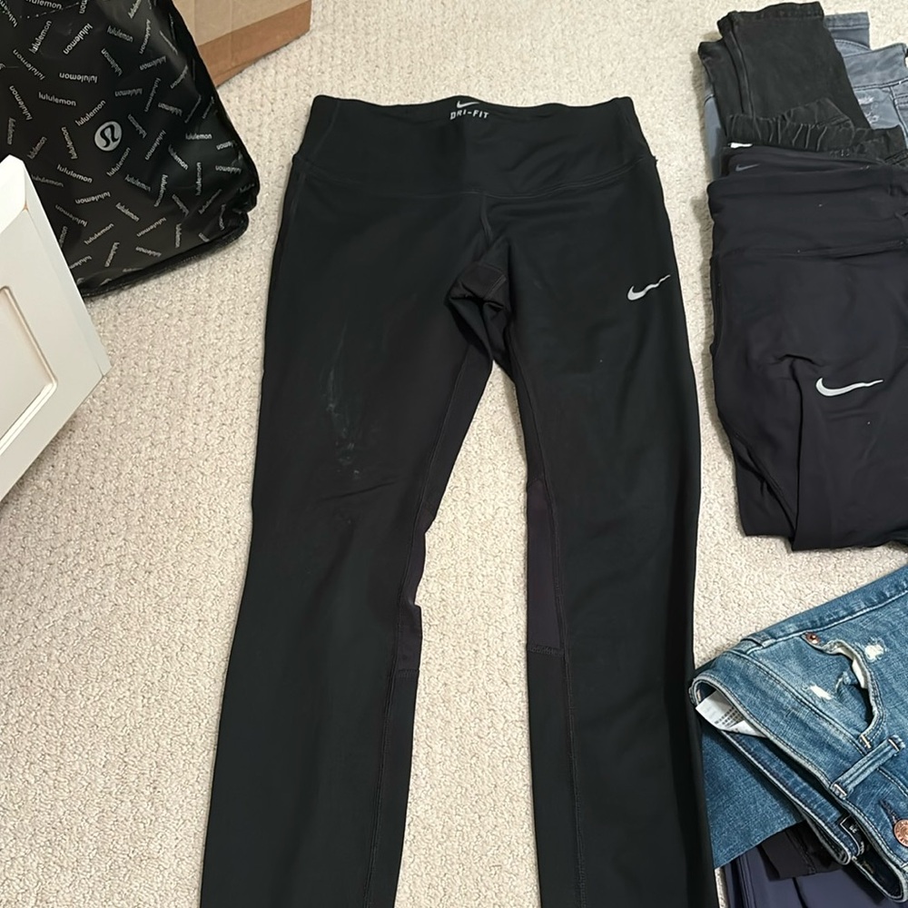 nike leggings with mesh on back